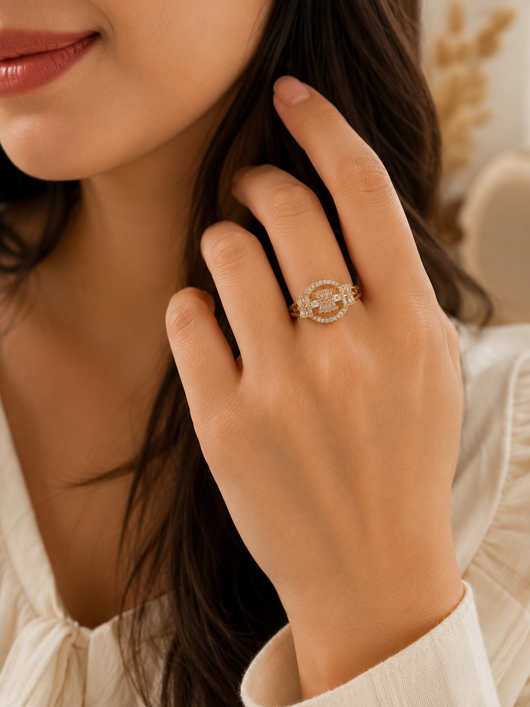 Celestial Halo Adjustable Ring