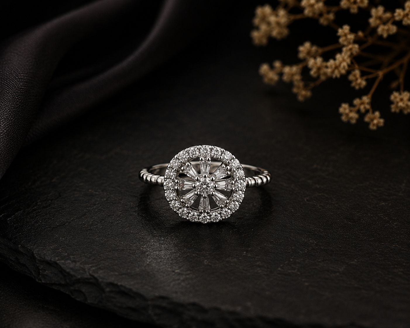 Luna Halo Adjustable Ring