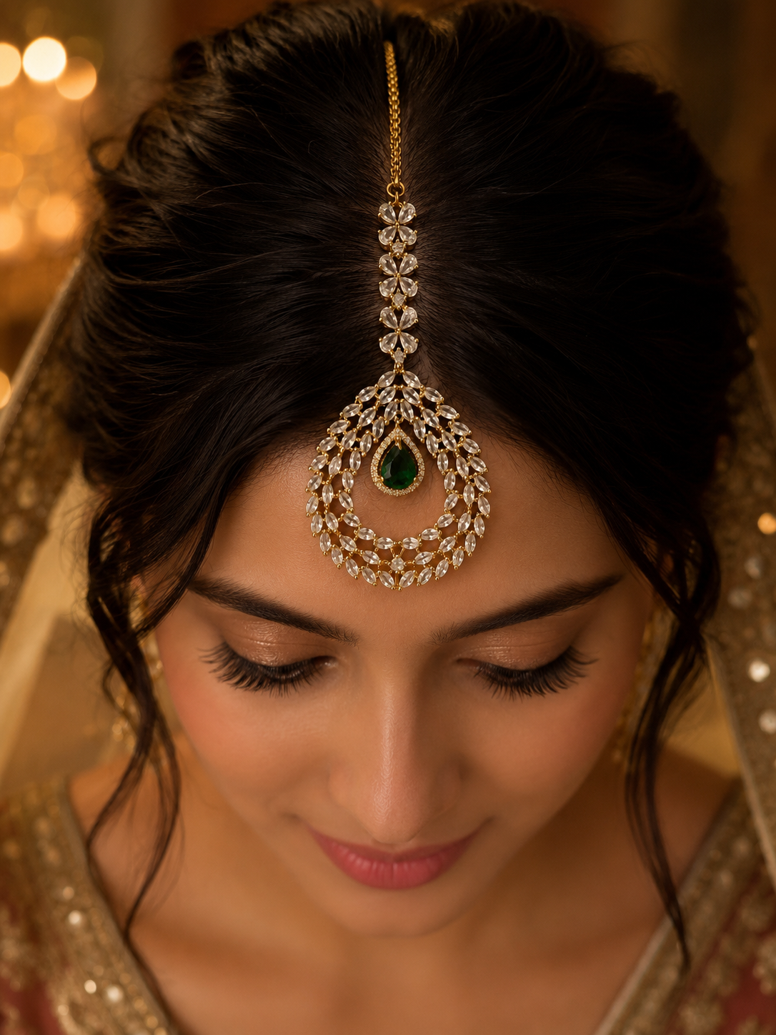 Aafreen Teardrop Maang Tikka