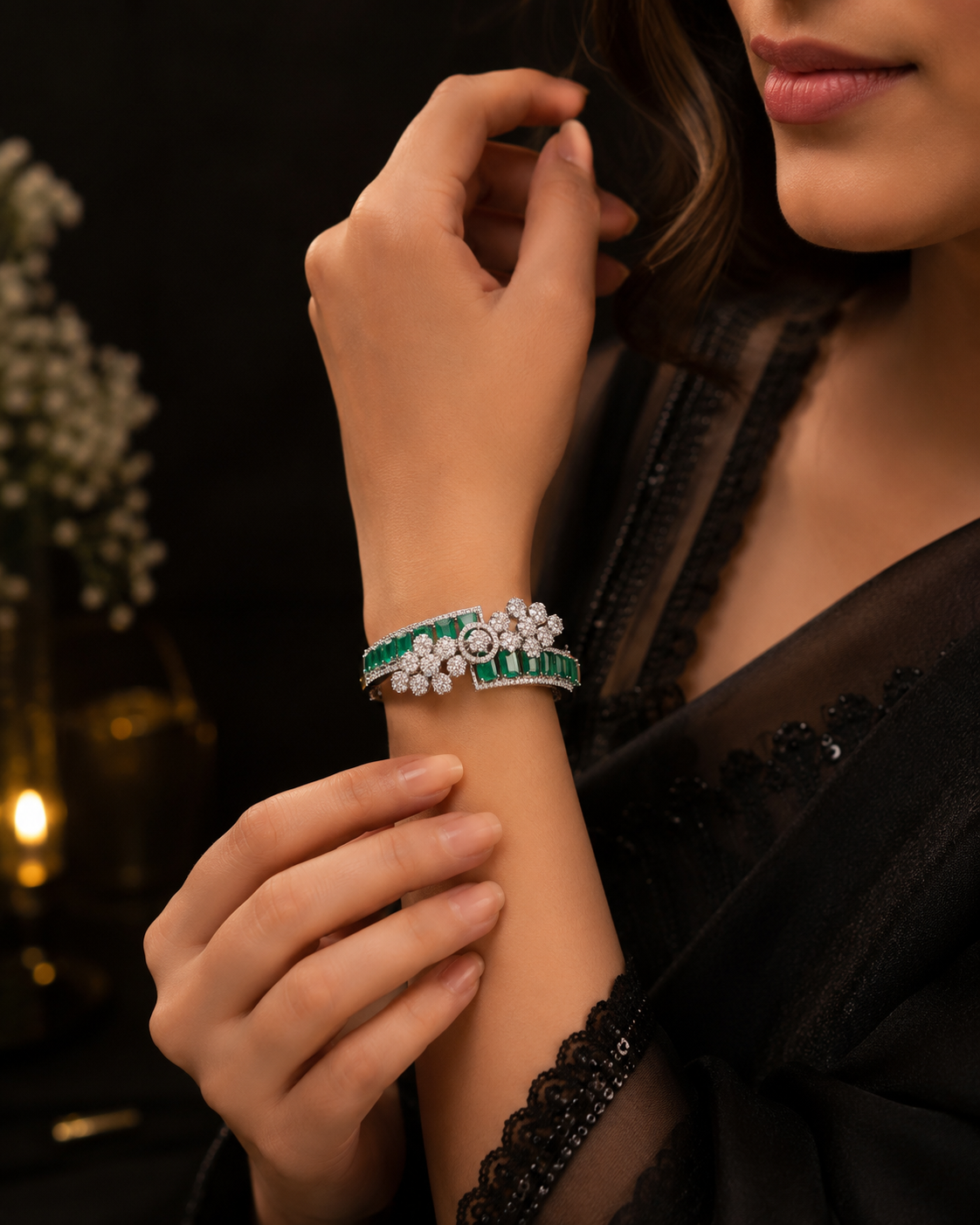 Emerald Bloom Royale Bracelet