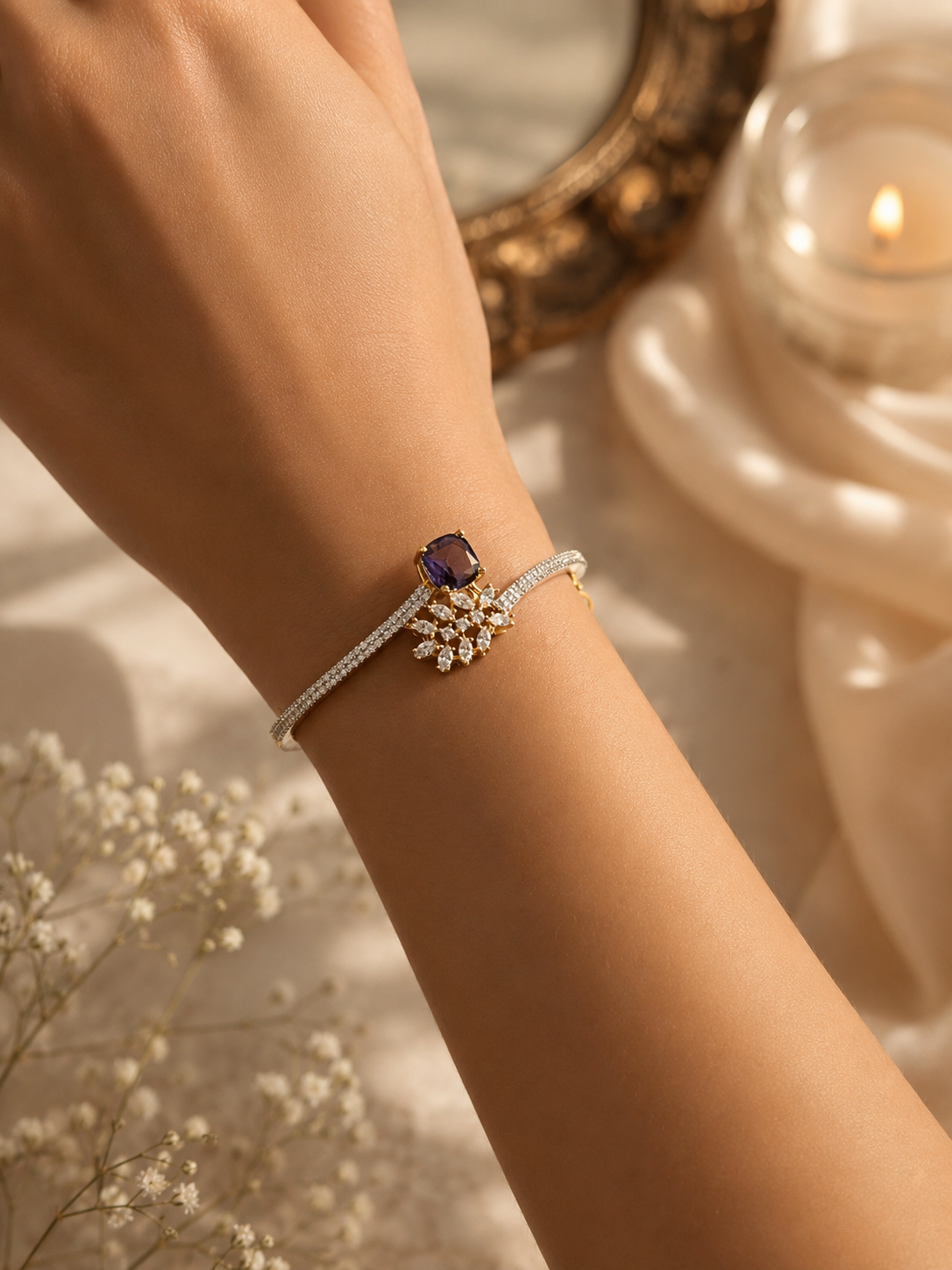 Amethyst Bloom Bracelet