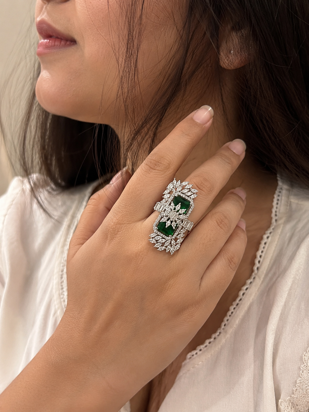 Emerald Royale Statement Ring
