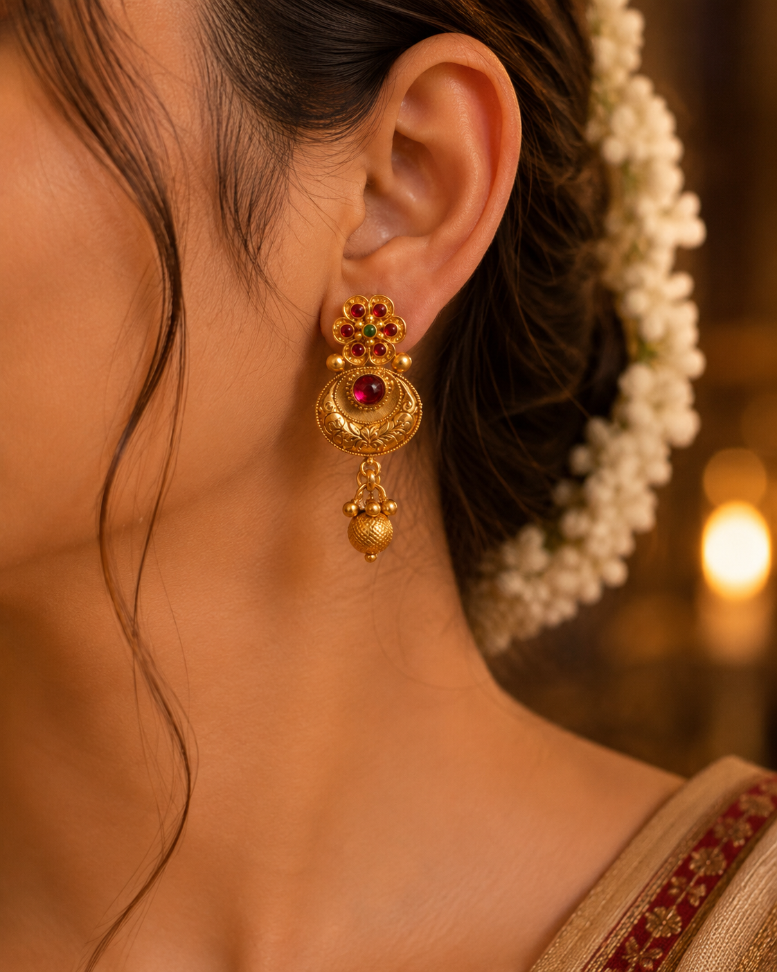 Rajsi Lakshmi Coin Temple Jewellery Set