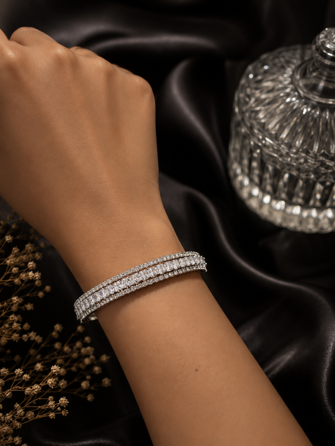 Seraphina Crystal Bangle
