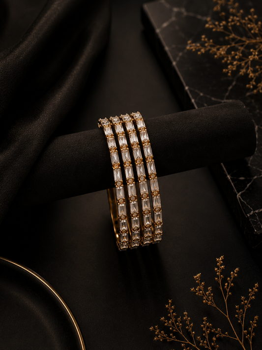 Celeste Crystal Bangles