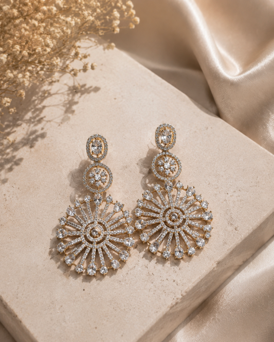 Celestial Radiance Statement Earrings