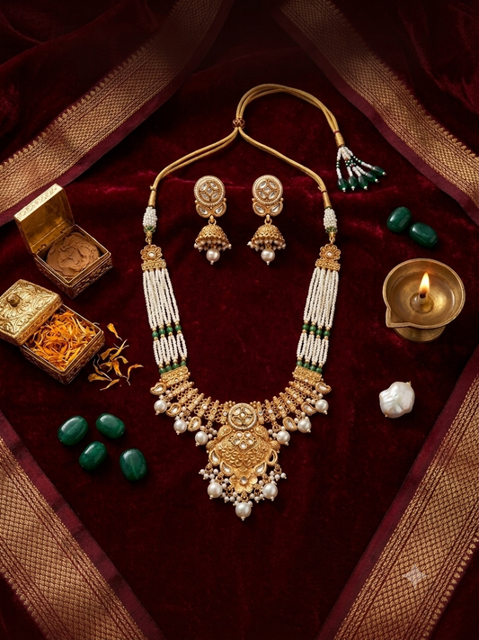 Vaidehi Heritage Pearl Necklace Set
