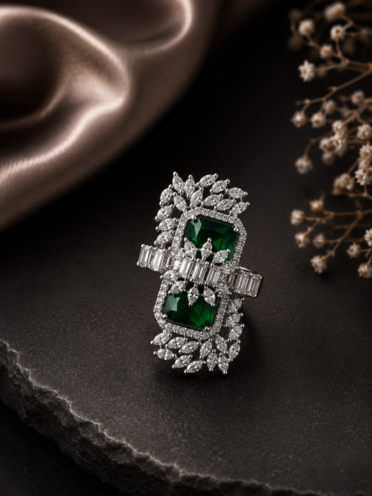 Emerald Royale Statement Ring