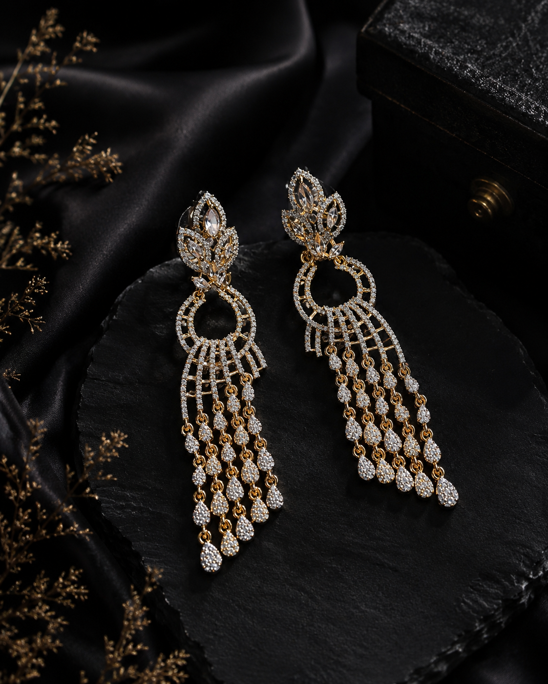Aurora Cascade Tassel Earrings