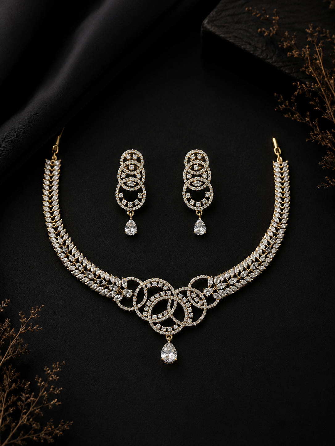 Aurielle Infinity Necklace Set