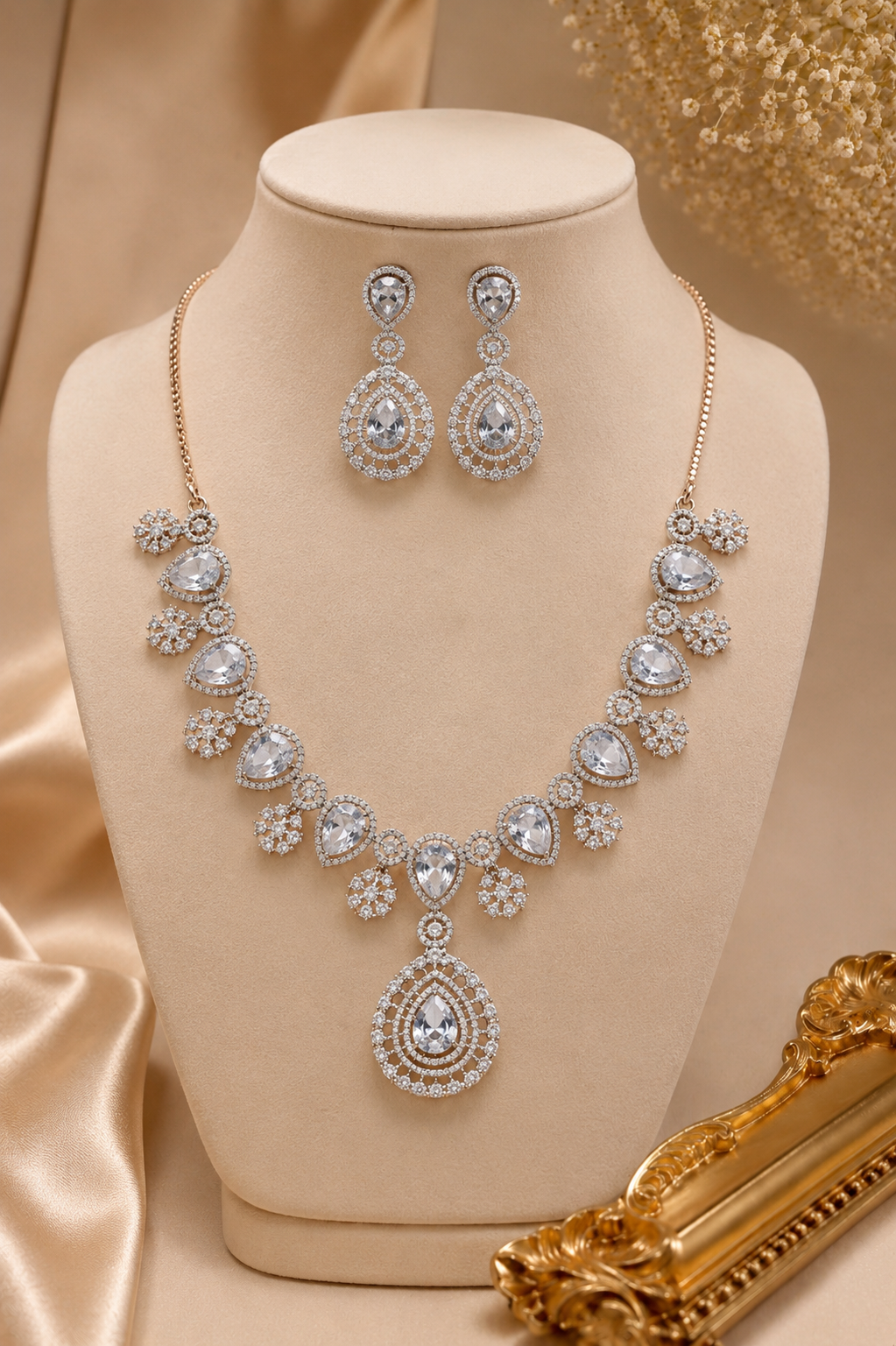 Aurora Rose Necklace Set