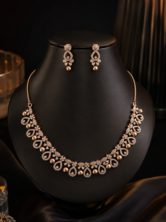 Roselle Bloom Necklace Set