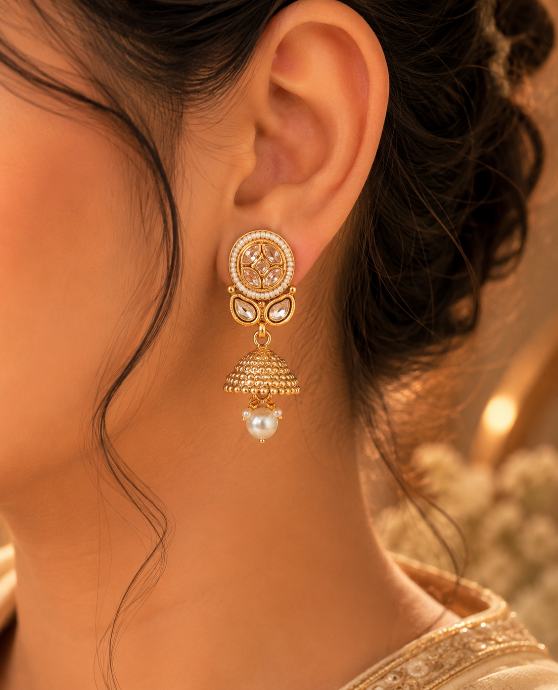 Vaidehi Heritage Pearl Necklace Set