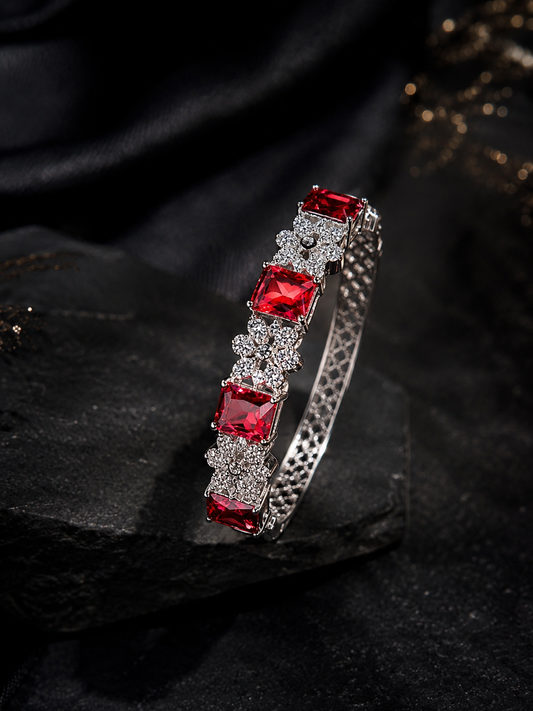 Ruby Blossom Bracelet ❤️
